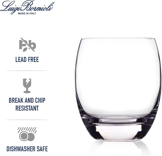 Luigi Bormioli Crescendo Double Old-Fashioned Glasses - Clear, Set of 4