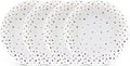 Mikasa Millie Gold Metallic Set of 4 Salad Plates, 9 Inch