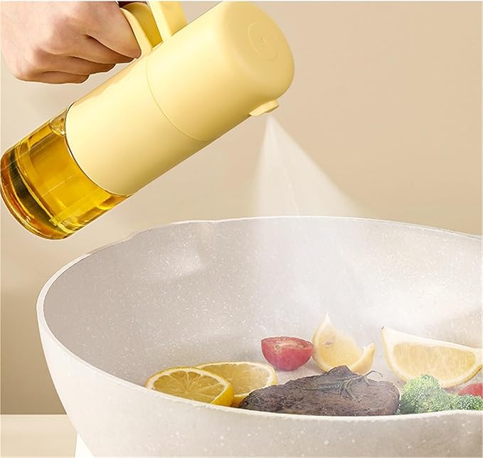 Oil Dispenser for Kitchen, Olive Oil Dispenser is Suitable for Cooking Air Fryer Baking Salad Frying Dispenser Bottle for Cooking(Yellow)