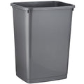 Superio Large Kitchen Trash Can 13 Gallon, 52 Qt Unlidded Waste Bin Only for Kitchen, Garage, Indoor and Outdoor Trash Can, Grey