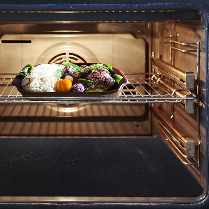 Non-Stick Oven Liners for Bottom of Electric, Gas, Toaster & Microwave Ovens Extra Thick Heavy Duty, Extra Large 26” x 16.25” Set of 3 Black