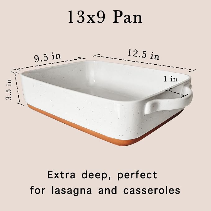 Mora 9x13in Porcelain Baking Dish - Oven to Table, Freezer Safe