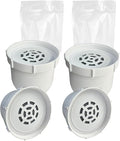 Water Filter Replacement for Clearly Filtered Pitcher, Reduces Fluoride Heavy Metals Chlorine, 100-Gallon, BPA-Free, 4-Pack