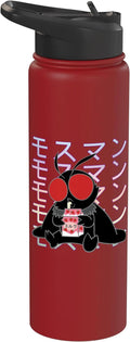 Mothman Kawaii Strawberry Milk Shake Carton Stainless Steel Insulated Water Bottle