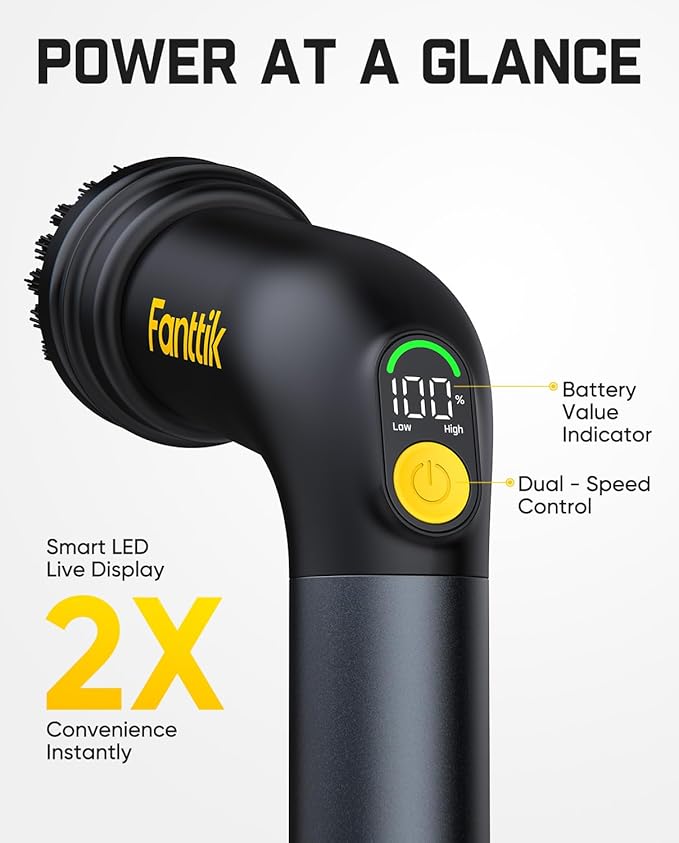 Fanttik G9 Handy Cordless Electric Spin Scrubber & Fanttik Flip G10 Nano AutoCare Cordless Electric Scrubber