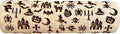 HALLOWEEN Embossing Rolling Pin. Laser Engraved Dough Roller with Pattern - Moon, Owl Spider, Ghost, Pumpkin, Witch. Rolling Pin for Embossing Homemade Halloween Cookies by Algis Crafts