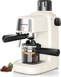 KEENSTAR 3.5Bar Espresso Machine with Milk Frother, 800W Compact Espresso and Cappuccino Maker, Preheating Function, 4-Cup Espresso Maker for Latte or Cappuccino, Gift for Coffee Lovers Upgrade