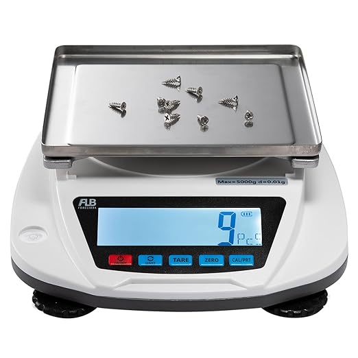 Lab-Scale 0.01g x 5000g - Precision Digital Golden Scales, Scientific & Industrial Weighing, 0.01g Accuracy