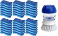 CELOX 36 Pack Non-Scratch Dish Sponge and Dish Scrubber with Soap Dispenser for Pots, Dishes, Bowls