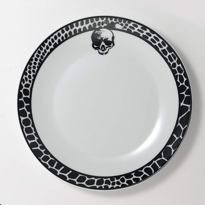 Harry Potter Voldemort Death Eater Dark Mark Porcelain 16 Piece Dinner Set, Includes Plates, Cups, and Bowls