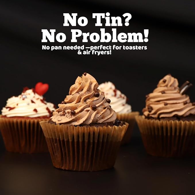 Cupcake Liners & Muffin Liners - JUMBO, NON STICK, THICK Parchment Paper For Baking Muffins - Big Giant Extra Large XL Size, Heavy Duty, Tall Unbleached Natural Brown Cup Cake Holders Wrappers