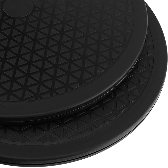 JAPCHET 6 Pack 12 Inch Bonsai Turntable, Heavy Duty Rotating Lazy Susan Turntable Garden Swivel Stand Turntable, 44lbs Loading Capacity