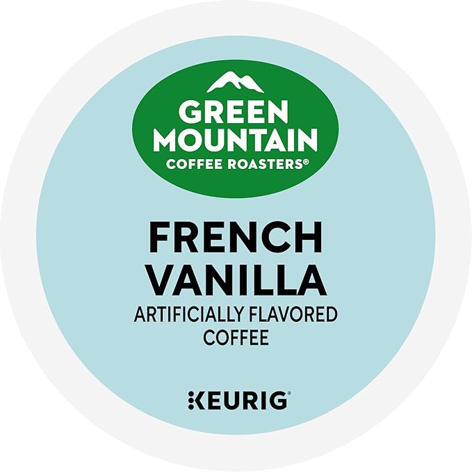 Green Mountain Coffee Roasters French Vanilla Keurig Single-Serve K-Cup pods, Light Roast Coffee, 60 Count (6 Packs of 10)