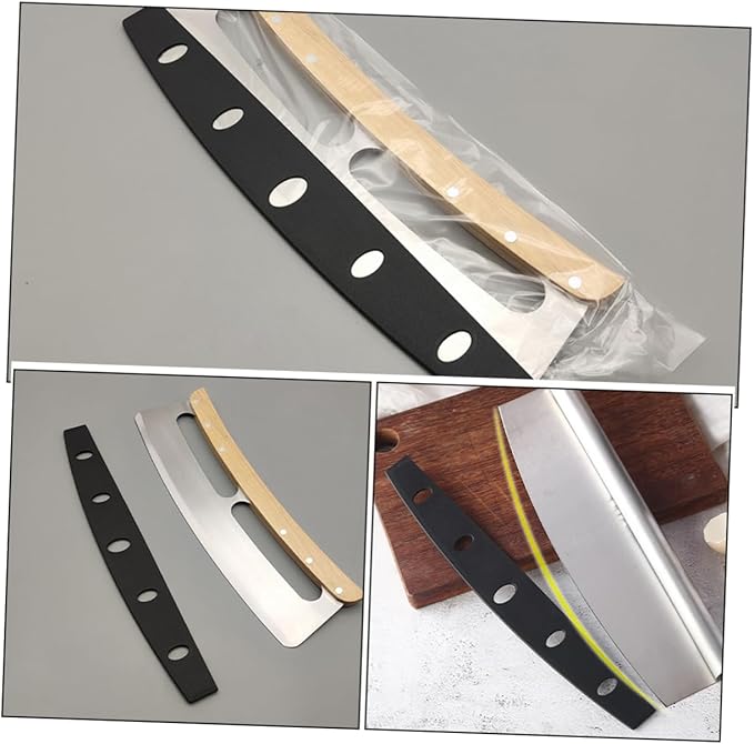 STOBAZA 10pcs Kitchen Knife Sleeves Knife Blade Protectors for Pizza Cutters Fit Half Round Edge Guard for Safe Cutting Dishwasher Safe