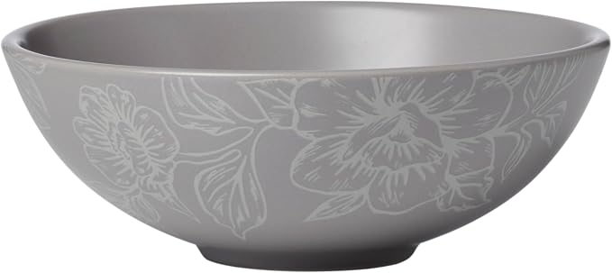 Oneida 897506 Roseto 12-Piece Dinnerware Set, Pumice, Grey