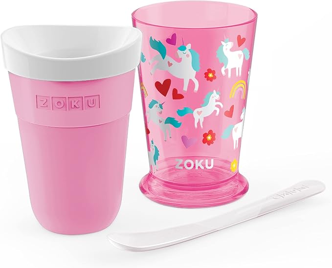 ZOKU Original Slush and Shake Maker, Slushy Cup for Quick Frozen Homemade Single-Serving Slushies, Fruit Smoothies, and Milkshakes in Minutes, BPA-free, Unicorn