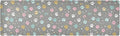 2 in 1 Table Runner Trivet for Hot Pots and Pans Heat Resistant Non Slip Waterproof 39 x 12 Inch Decorative Table Protector for Kitchen Countertop Paw Print Dots Stars Grey