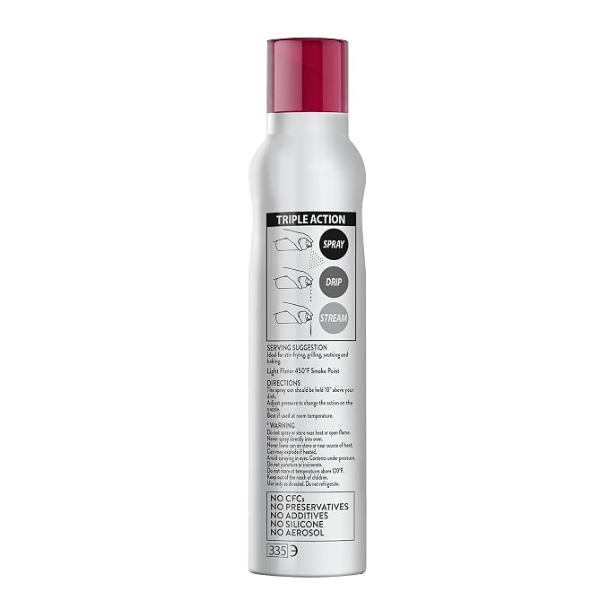 Mantova Grapeseed Oil, 100% Pure Cooking Spray with Omega-6, perfect for grilling, baking, or seasoning for cooking, our oil dispenser bottle lets you spray, drip, or stream with no waste, 5 oz