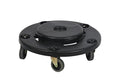 18" Trash Can Dolly with Wheels Black for 20 gal and 32 44 55 gal Brute Containers