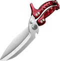 Kitchen Scissors, Poultry Shears Heavy Duty, Heavy Duty Poultry Shears, Stainless Steel Kitchen Scissors for Turkey, Chicken, Thanksgiving, Christmas Day(Red)