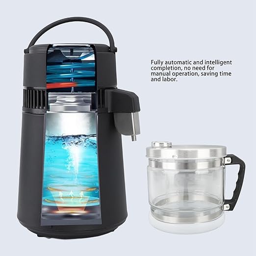 4L Water Container for Distiller, 4L Glass jar for Home Beauty Water Distiller, Replacement Glass Collection Bottle for Home Beauty Countertop