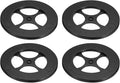 uxcell 4 Pcs Lazy Susan, 7 Inch Turntable Organizer 360 Degree Rotating Ball Bearing Turntable Organizer with Base for Kitchen Cabinet Pantry Organization and Storage, Black