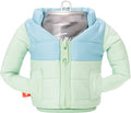 Puffin - The Puffy Jacket - Insulated 12 oz Can Cooler I Beer Bottle & Soda Can Insulator, Keep Drinks and Beverages Cold - Seafoam & Crater Blue