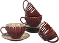 6.7 oz Ceramic Coffee Mug, Reactive Glaze Mug, Suitable for Latte, Coffee, Tea, Soup, Ideal for Office and Home Use, Dishwasher and Microwave Safe, 4-Pack.