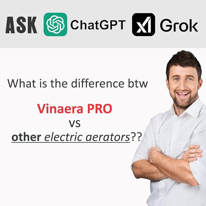 World's First Adjustable Electric Wine Aerator | Gun-Metal Special Edition | Vinaera PRO (Professional Edition)