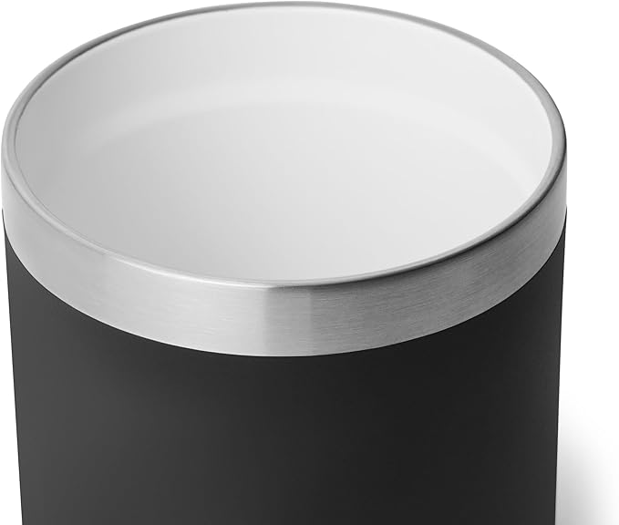 YETI Rambler 10 oz Ceramic Lined Lowball 2.0, Vacuum Insulated with MagSlider Lid, Black