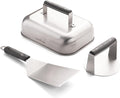 Camp Chef Smashed Burger Kit - Flat-Top Griddle Accessories Include Grill Spatula, Burger Press & Melting Dome