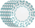 Corelle Global Collection Vitrelle 6-Piece Dinner Lunch Set, Triple Layer Recycled Glass, Lightweight Eco-Friendly Round 8-1/2-Inch Plates Set, Northern Pines