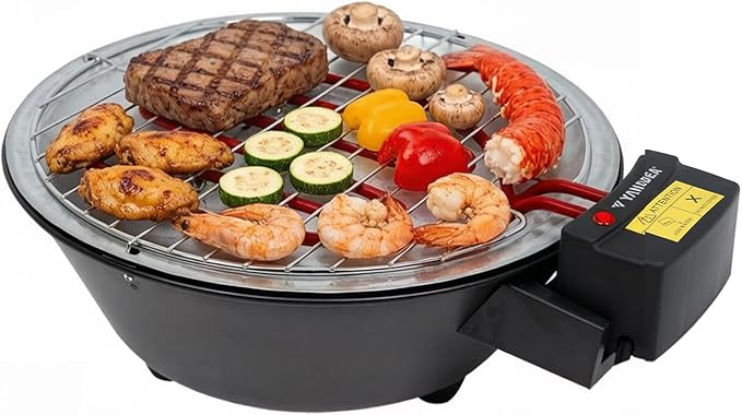 Electric Grill Outdoor Indoor Cooking,Smokeless BBQ,Portable Removeable Grill, (YD330)