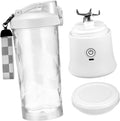 Portable Fruit Juicer Travel Cup Battery Powered Blender for Fresh Juice Lightweight Design for Office Gym Home Use Easy Operation with Transparent Cup