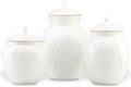 Lenox 826014 Opal Innocence Carved 3-Piece Canister Set