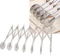 7 Wheel Pastry Cutter Roller Stainless Pizza Slicer, Expandable Pizza Slicer Multi-round Pastry Knife Baking Cutter Roller Pasta Cutter Wheel Cookie Dough Cutter Divider