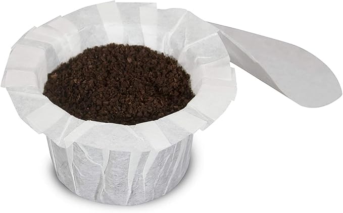 Perfect Pod EZ-Cup Disposable Paper Filters with Patented Lid Design for Reusable Coffee Pods 8-Pack (400 Filters)