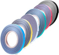 Magnetic Tape Roll Colored Thin Strips - Dry Erase Magnet Whiteboard Graphic Art Tape/ 10mm 33ft Marking Line Magnet Tape(6 Pack Mix Color)