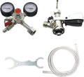Kegerator Parts Handle Beer Faucet Flow Rate Regulator Kit for Home Home Brew Draft Beer Tap Setup Chrome beer Tap With 4" Long Shank Kegerator conversion kits