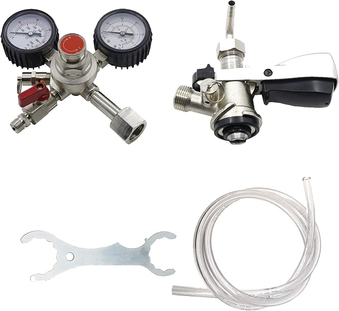 Kegerator Parts Handle Beer Faucet Flow Rate Regulator Kit for Home Home Brew Draft Beer Tap Setup Chrome beer Tap With 4" Long Shank Kegerator conversion kits