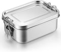 Umigy 1 Pcs Stainless Steel Bento Box 550ml Metal Lunch Box Food Storage Containers Metal Container, Lockable Clips to Leak Proof, Reusable Dishwasher Safe Lunch Snack Boxes for Work, School