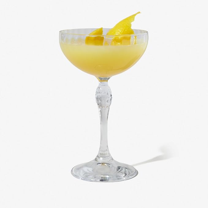 Bormioli Rocco America '20s 7.5 oz. Cocktail Coupe Glasses, Clear, Set of 4