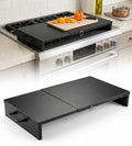 Expandable Gas Stove Top Cover for Gas Ranges & Kitchen Sinks, Heavy-Duty Steel Protector Fits RV, Camper & Small Kitchens, Instantly Add Counter Space(15.75" - 28.74"L x 11.81"W x 3.15"H)