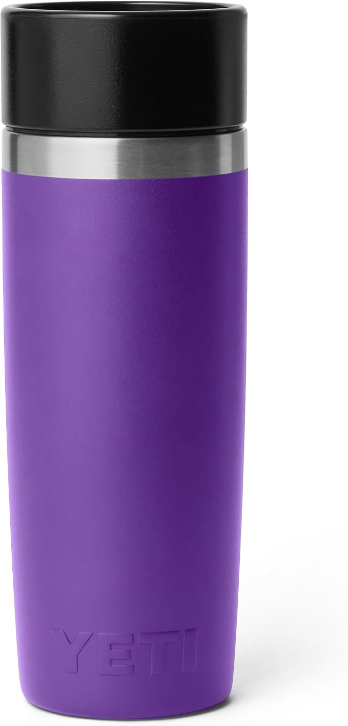 YETI Rambler 16 oz Travel Bottle, Stainless Steel, Vacuum Insulated with Leakproof Commuter Cap, Pace Purple