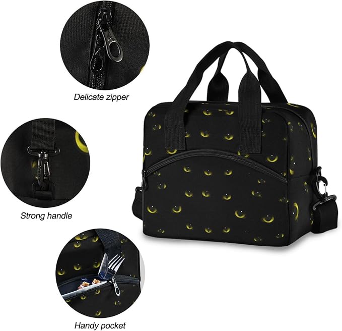 Insulated Lunch Bag Reusable Lunch Tote Bag Cooler Bag for Women Men Adult Lunch Box with Adjustable Shoulder Strap Leakproof Lunch Bag for Work Picnic Camping (color-8)