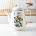 GRFIT Carafe Ceramic Cold Kettle with Handle Filter Large Capacity Teapot Teapot Home High Temperature Resistant Jug with Lid (170g) Water Pitcher (Color : 1)