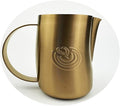 Barista Swag Curved Body Coffee Milk Frothing Cup for Espresso Machines Latte Art 500ml Steaming Pitchers (Matte Copper)