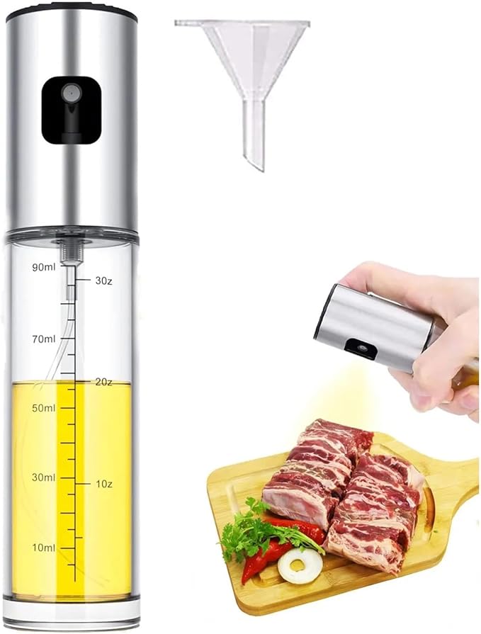 Oil Spray Bottle, 4pcs 100ml s Oil Sprayer Bottle For Cooking,Mister Vinegar Bottles For Kitchen/Salad/Barbecue,for Salad Making, Baking