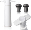 Vacu Vin Original Wine Saver with 2 Vacuum Bottle Stoppers – Wine Preserver Pump for Red or White Wine – Manual Air Remover System – Airtight Seal – Keep Wine Fresh Longer – White