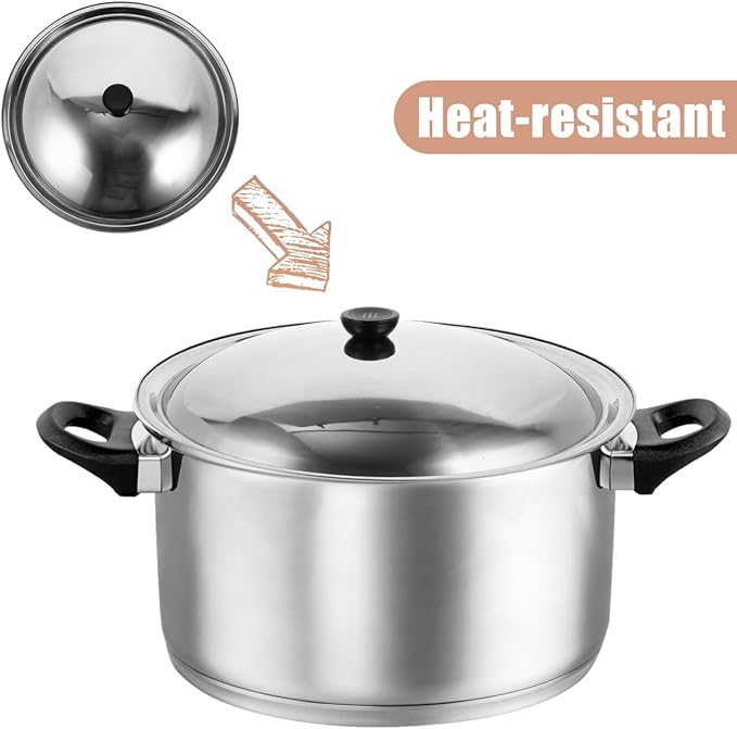Ciieeo Stainless Steel Pot Cover with Knob Anti-scalding Cooking Tool for Efficient Oil Splash Protection Kitchen Gadget for Warm Food Retention and Steam Cooking